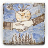 Tapestry Handshake (Handmade Tile)