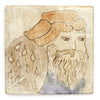 Tapestry Huntsman in a Red Hat (Handmade Tile)