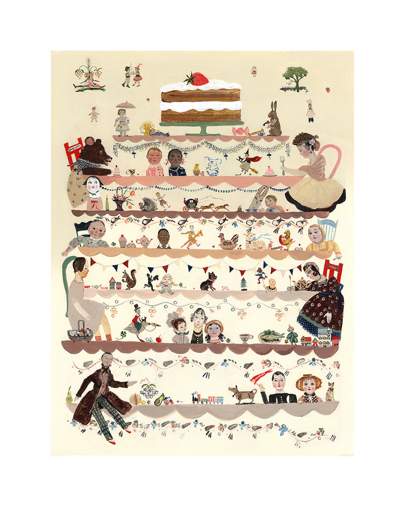 Tea Party (Original Framed Painting)
