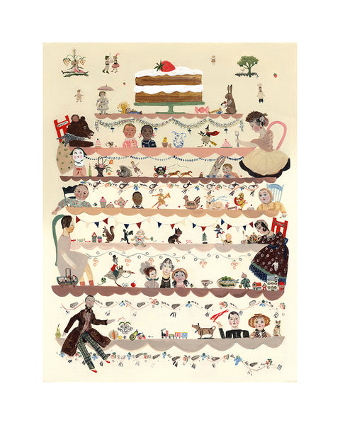 Tea Party (Original Framed Painting)