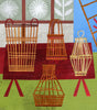 The Basket Weavers (Original Framed Collage)