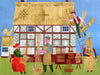 The Basket Weavers (Original Framed Collage)