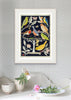 The Bird Table (Original Collage Framed)