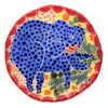 The Blue Elephant's Garden (Handmade Plate)
