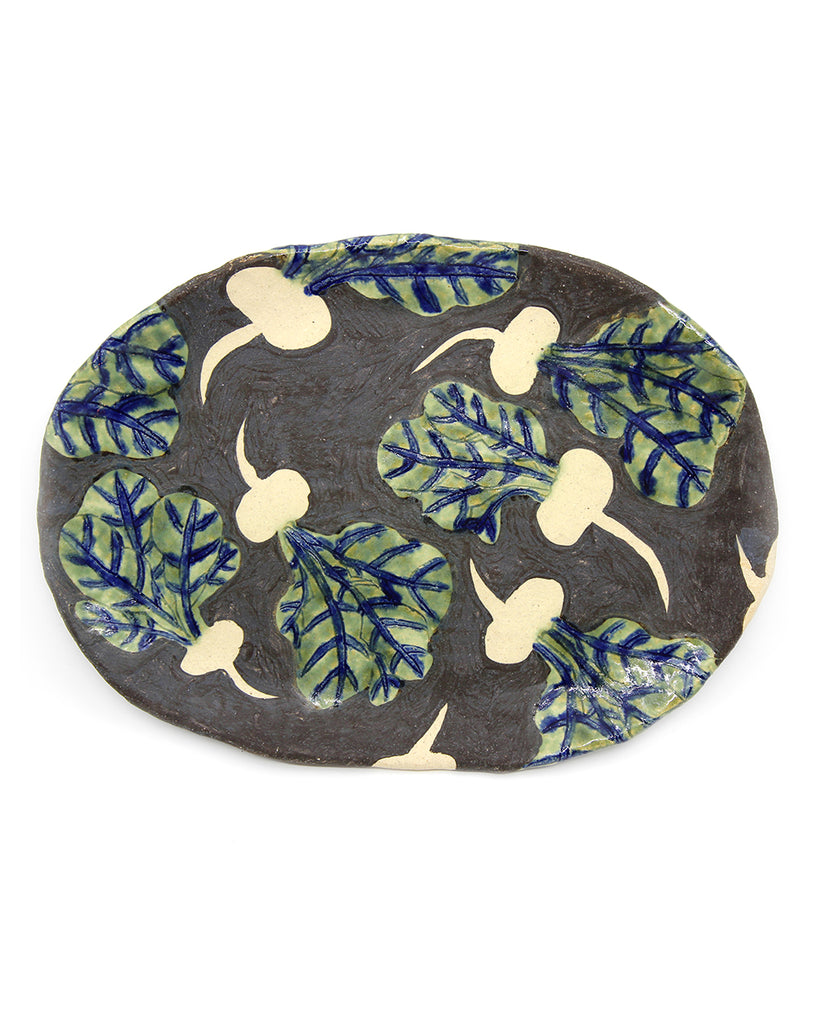 The Dancing Turnips (Handmade Plate)