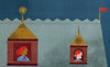 The Dolls House (Original Framed Collage)