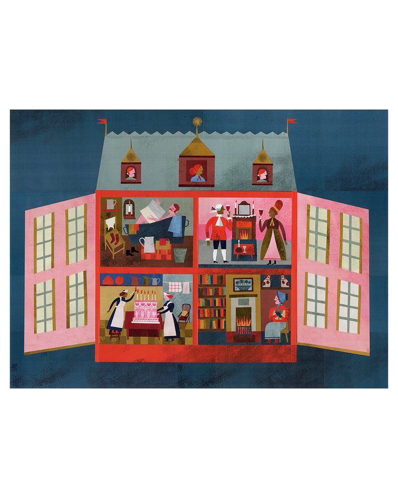 The Dolls House (Original Framed Collage)