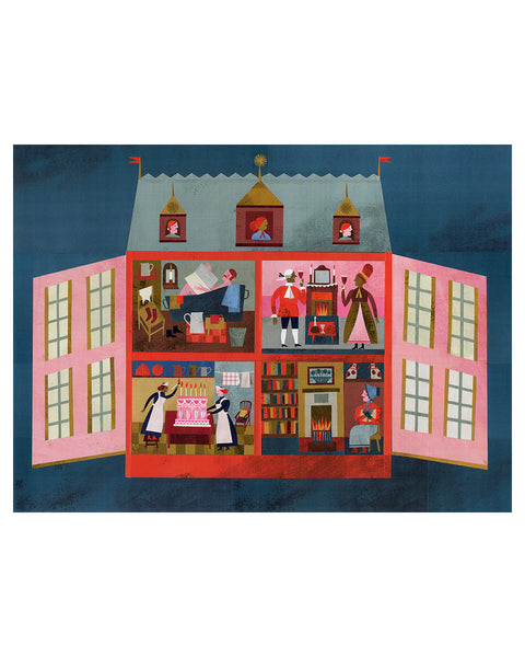 The Dolls House (Original Framed Collage)