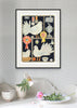 The Dove Fancier (Original Collage Framed)