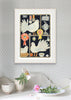 The Dove Fancier (Original Collage Framed)