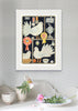 The Dove Fancier (Original Collage Framed)