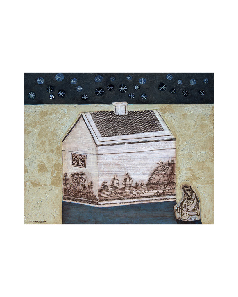 The Ivory House (Original Framed Painting)