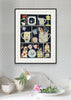 The Ornamental Garden Shelves (Original Collage Framed)