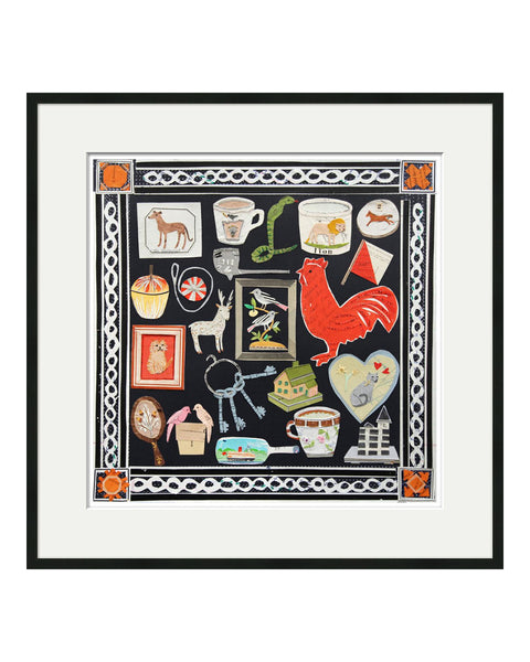 The Quilt of Criticaleyefinds (Original Collage Framed)