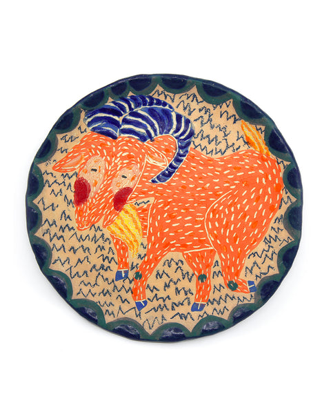 The Radiant Goat (Handmade Plate)