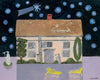 The Stargazer's Cottage (Original Framed Painting)