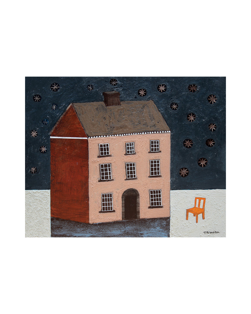 The Stargazer's House (Original Framed Painting)