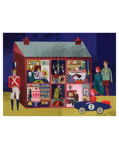 The Visitors (Original Framed Collage)