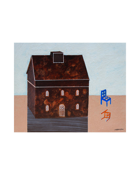 The Walnut House (Original Framed Painting)