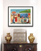 The Yarn-Dyers (Original Framed Collage)