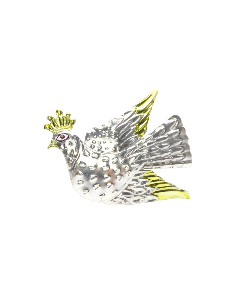 Tin Decoration Crowned Dove