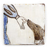 Titbit for the Hound (Handmade Tile)