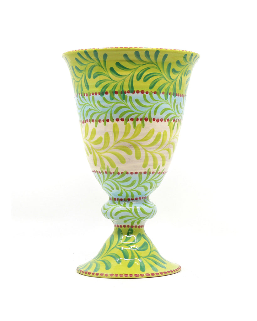 Large Pedestal Vase (Trailing Leaves)