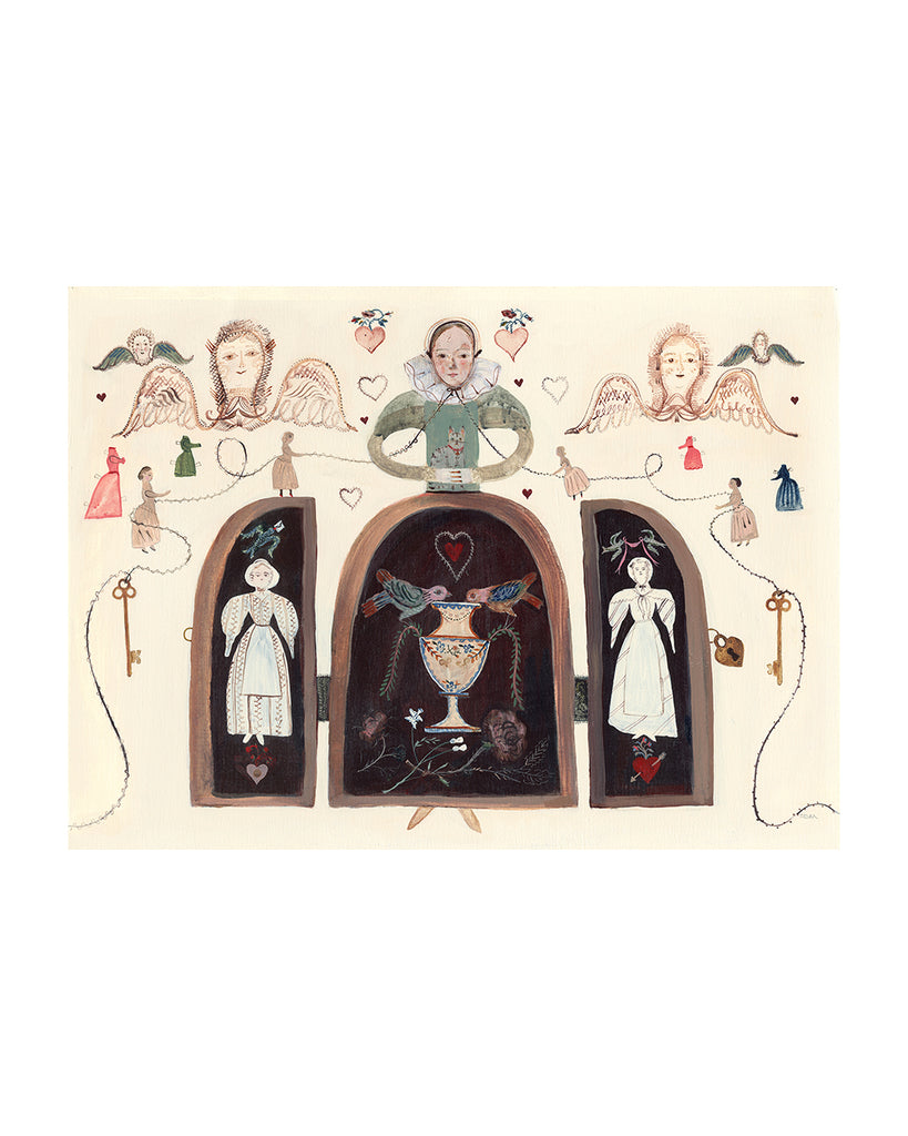 Trifold Doll (Original Framed Painting)