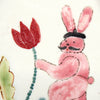 Tulips & Rabbits (Handmade Plate)