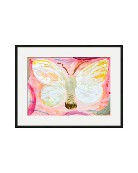 Tussock Moth Yellow Tail (Original Framed Painting)