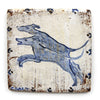 Two Leaping Dogs (Handmade Tile)