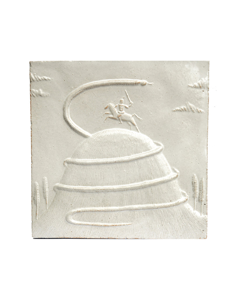 Lambton Worm (Handmade Tile)