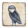 Watchful Blue Owl (Handmade Tile)