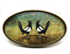 Pair of Magpies (Hand Painted Tray)