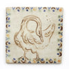 White Tapestry Swan (Handmade Tile)
