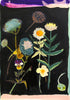 With Strawflowers, Achillea & Viola (Original Framed Painting)