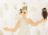 Athena and the Owl (Original Framed Collage)