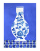 Blooming Blue (Large Original Painting, Framed)