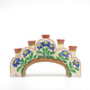 Blue Daisies (Five Candle Centrepiece)