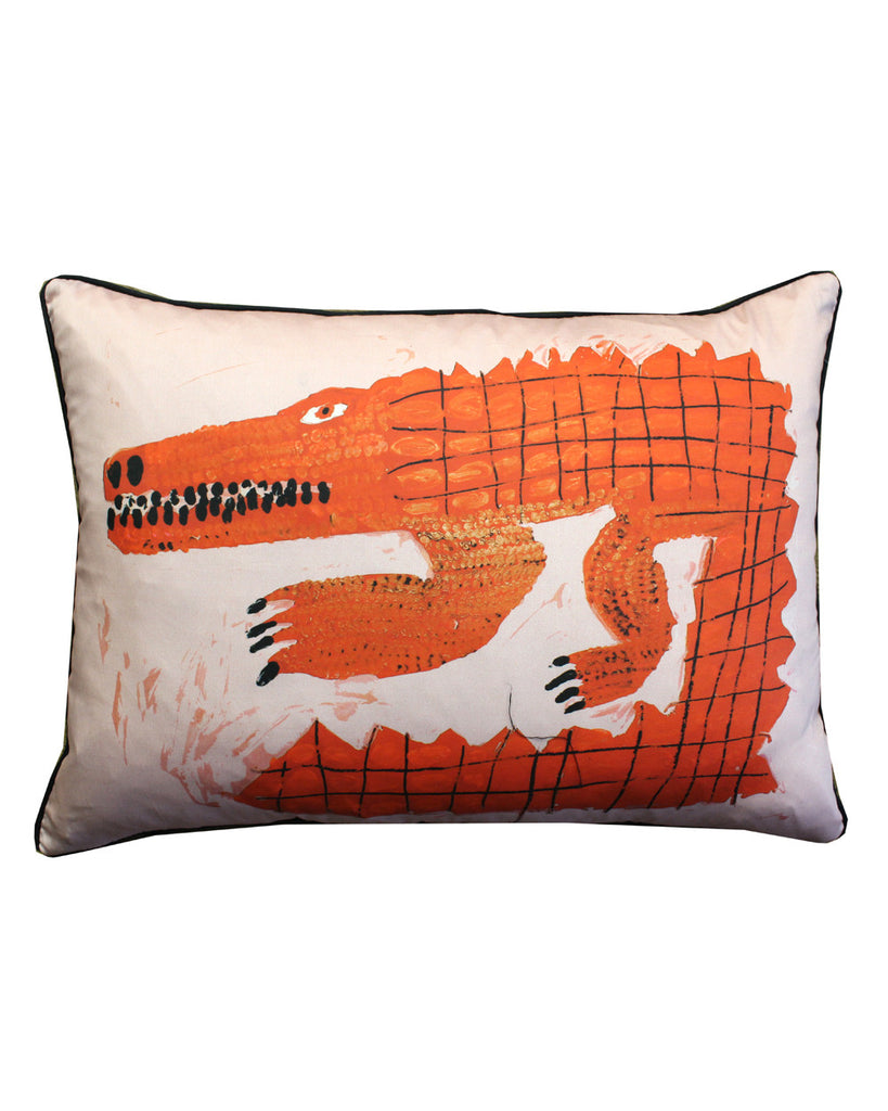 mirocomachiko Crocodile: Cushion Cover