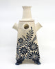 Cobalt Meadow Hand-built Vase with Spout Lid