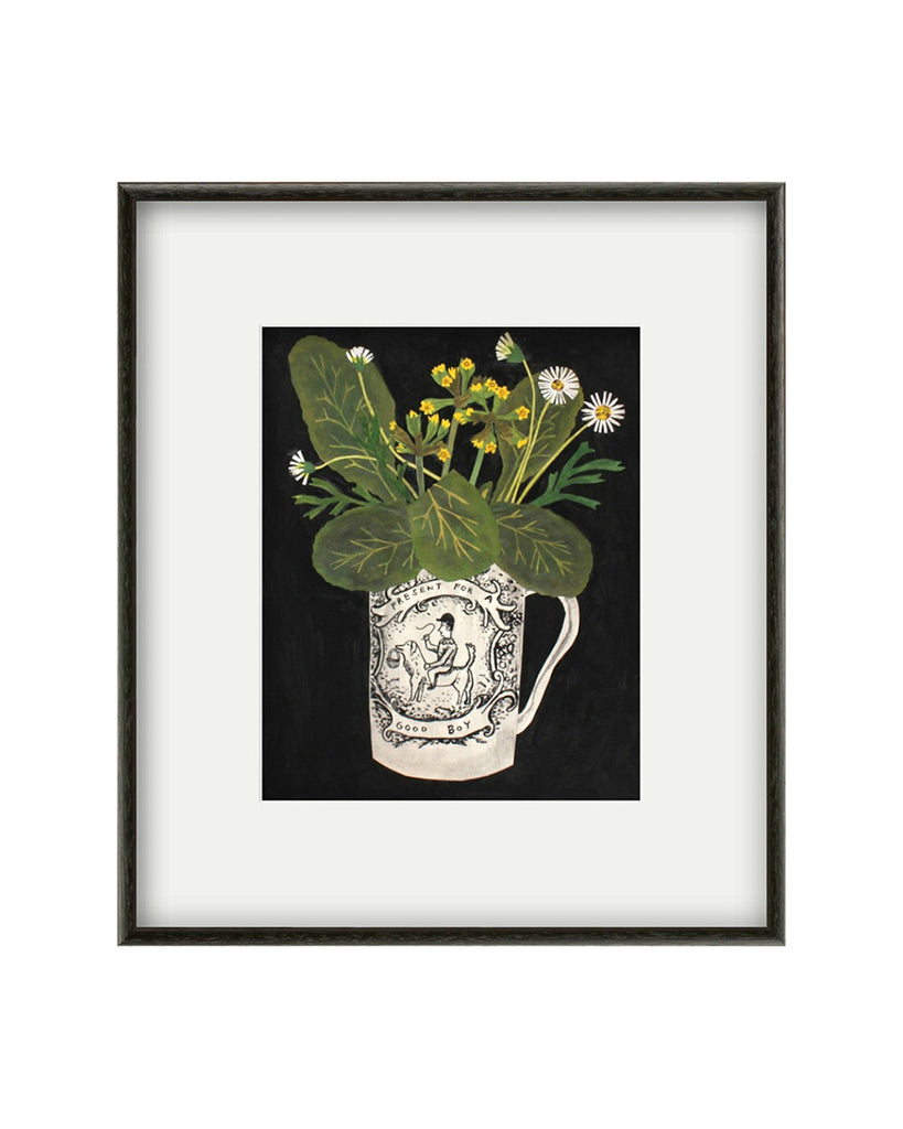 Cowslip and Daisies (Original Framed Collage)