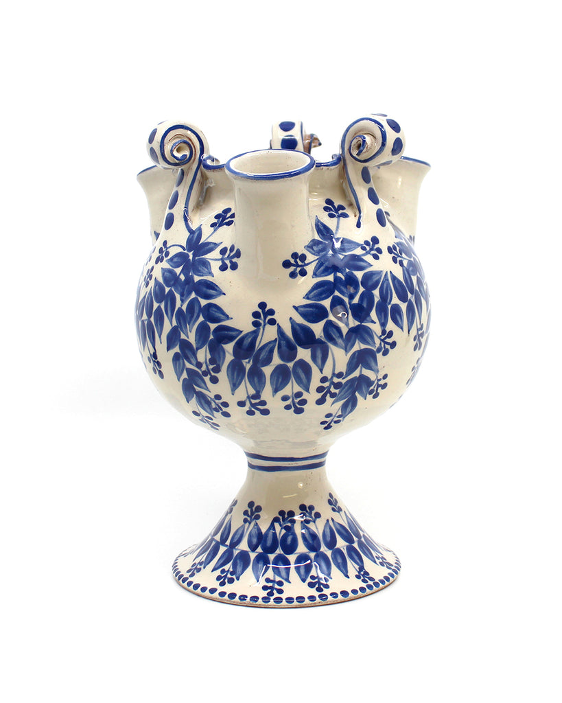 Tulip Vase (Delft Blue Swag)