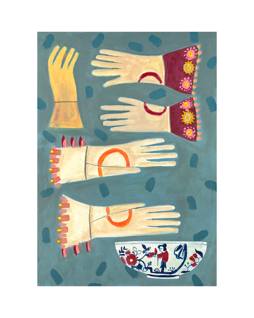 Favourite Gloves and Bowl (Print)