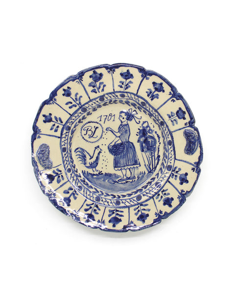 Feeding the Chickens (Plate)
