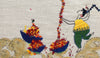 Flower Thief - Original Embroidery (Framed)