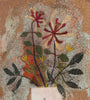 Folk Bird Vase and Garden Flowers Still Life (Framed Original)