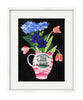 Hydrangea, Tulips and Anemone (Original Framed Collage)