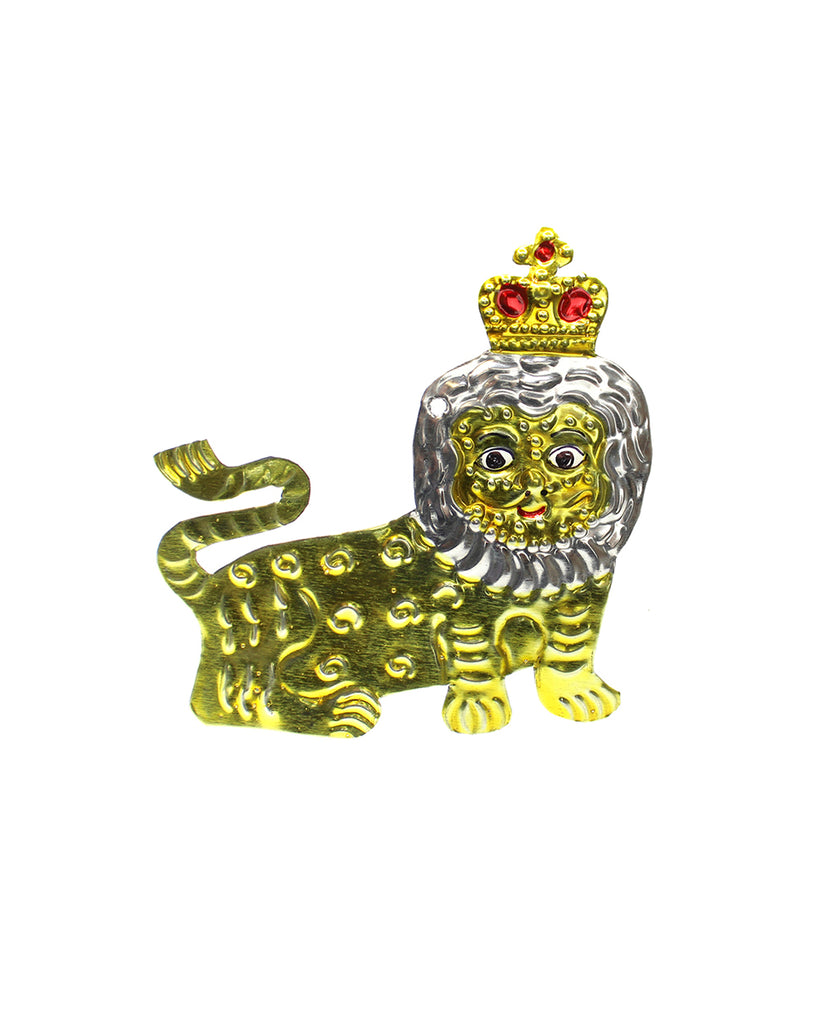 Tin Decoration Crowned Lion