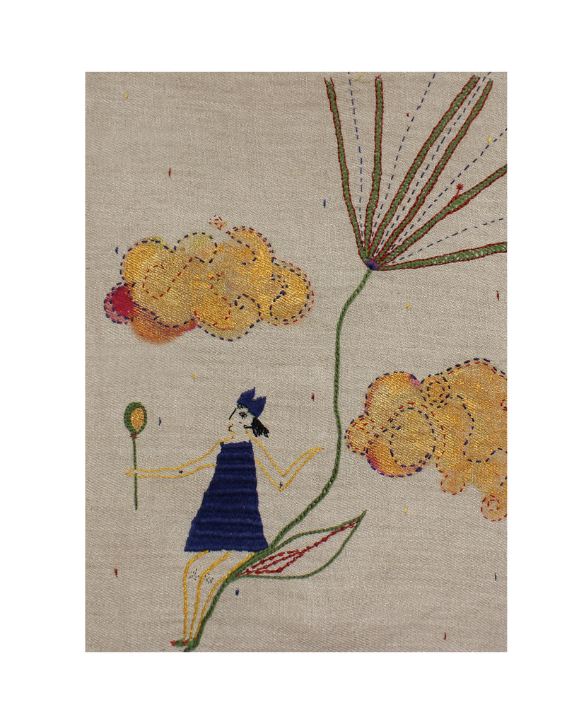 Behold! - Original Embroidery (Framed)